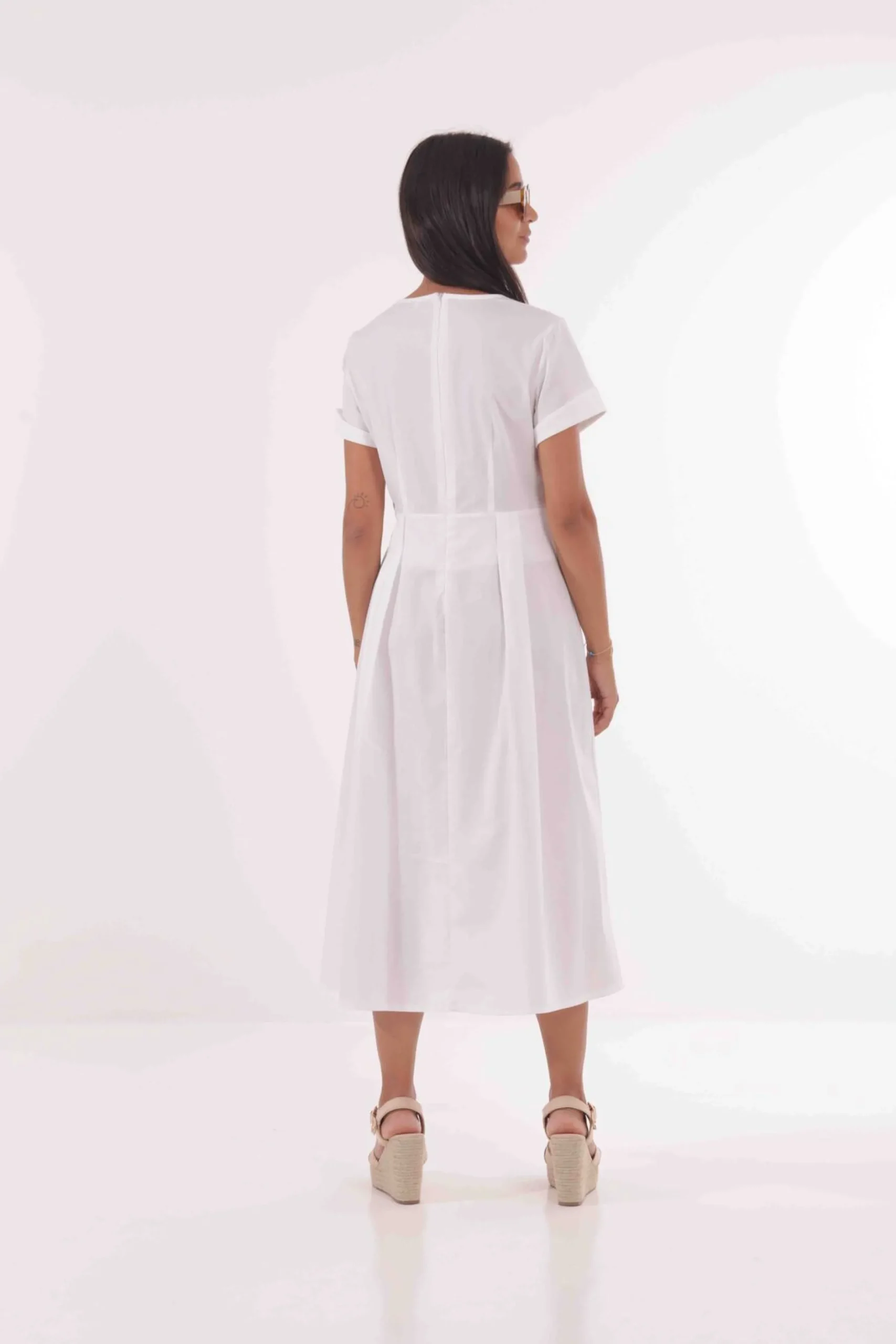 abito_longuette_in_cotone_0.webp Fashion Abito Longuette in Cotone di Mimì-Muà Donna Abiti