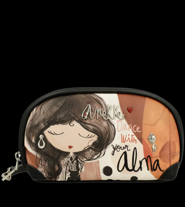 Fashion Beauty case compatto con zip e design originale Donna Beauty Case