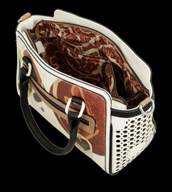 Best Borsa a mano con dettagli traforati e design artistico Donna Borse A Mano