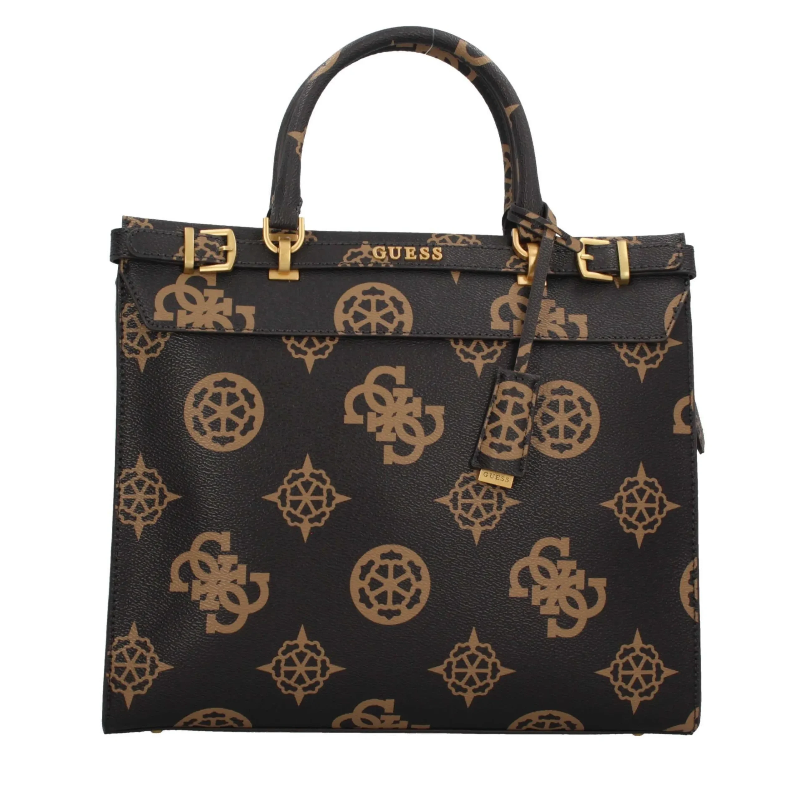 borsa_a_mano_elegante_gue_0.webp Clearance Borsa a Mano Elegante in Tinta Chiara con Monogramma Donna Borse A Mano