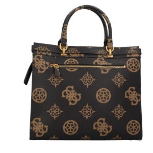 Clearance Borsa a Mano Elegante in Tinta Chiara con Monogramma Donna Borse A Mano