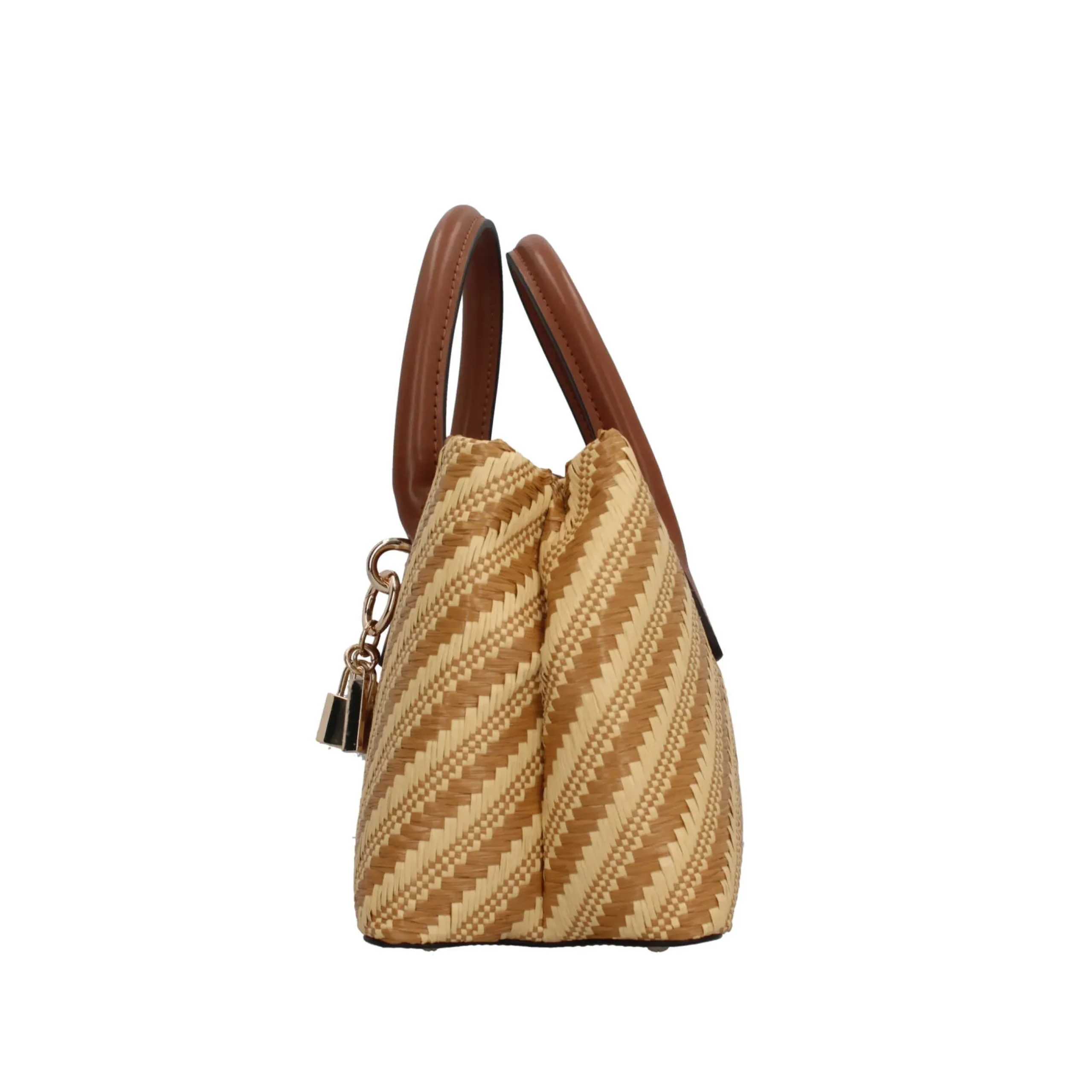 borsa_a_mano_guess_con_ef_2.webp Discount Borsa a mano con effetto intrecciato e charm decorativo Donna Borse A Mano