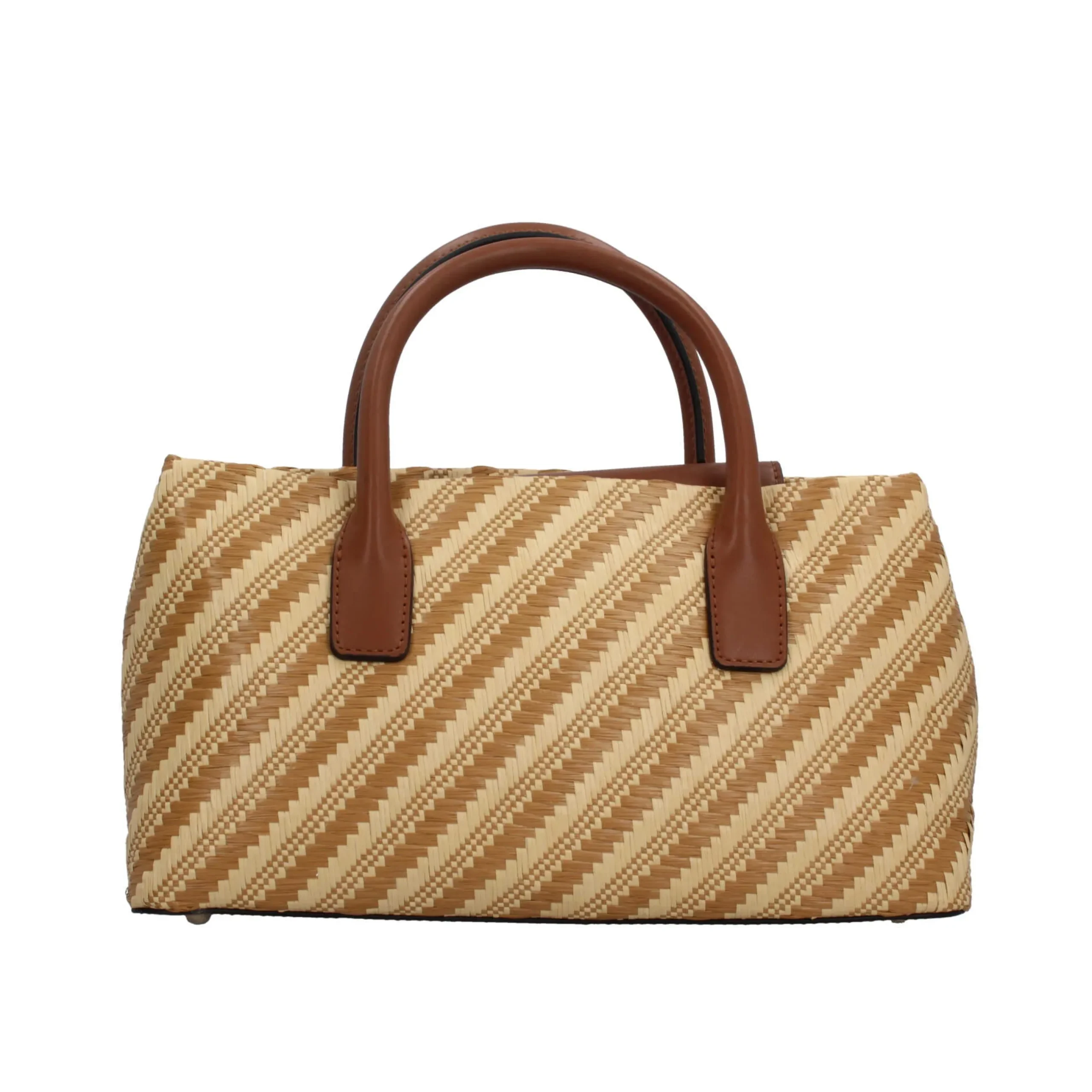 borsa_a_mano_guess_con_ef_3.webp Discount Borsa a mano con effetto intrecciato e charm decorativo Donna Borse A Mano