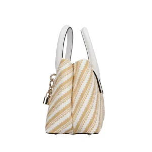 Discount Borsa a mano con effetto intrecciato e charm decorativo Donna Borse A Mano