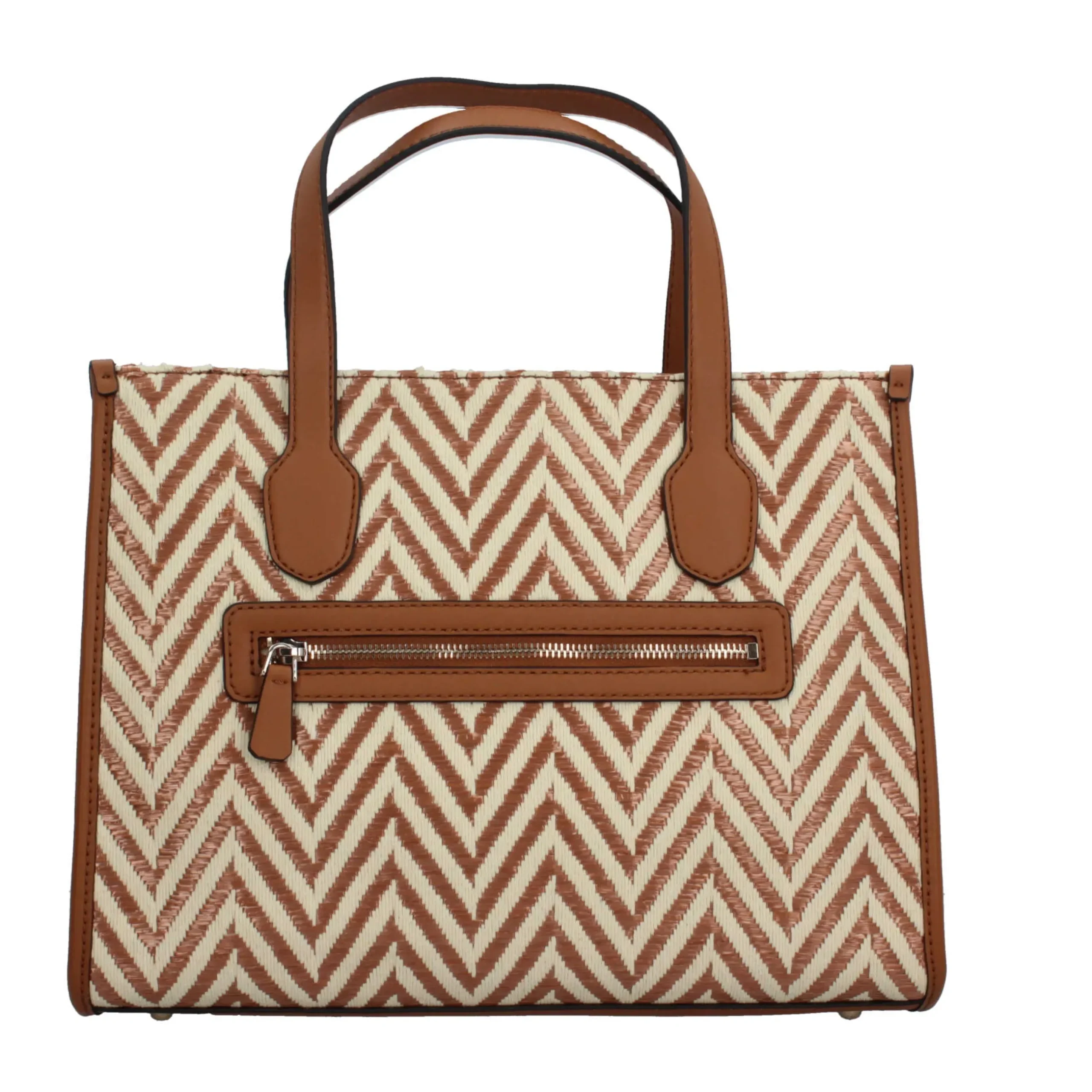 borsa_a_mano_guess_con_mo_3.webp Fashion Borsa a Mano con Motivo Chevron e Logo Donna Borse Shopping