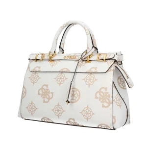Discount Borsa a Mano con Stampa Monogramma e Dettagli Metallici Donna Borse A Mano