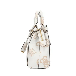 Discount Borsa a Mano con Stampa Monogramma e Dettagli Metallici Donna Borse A Mano