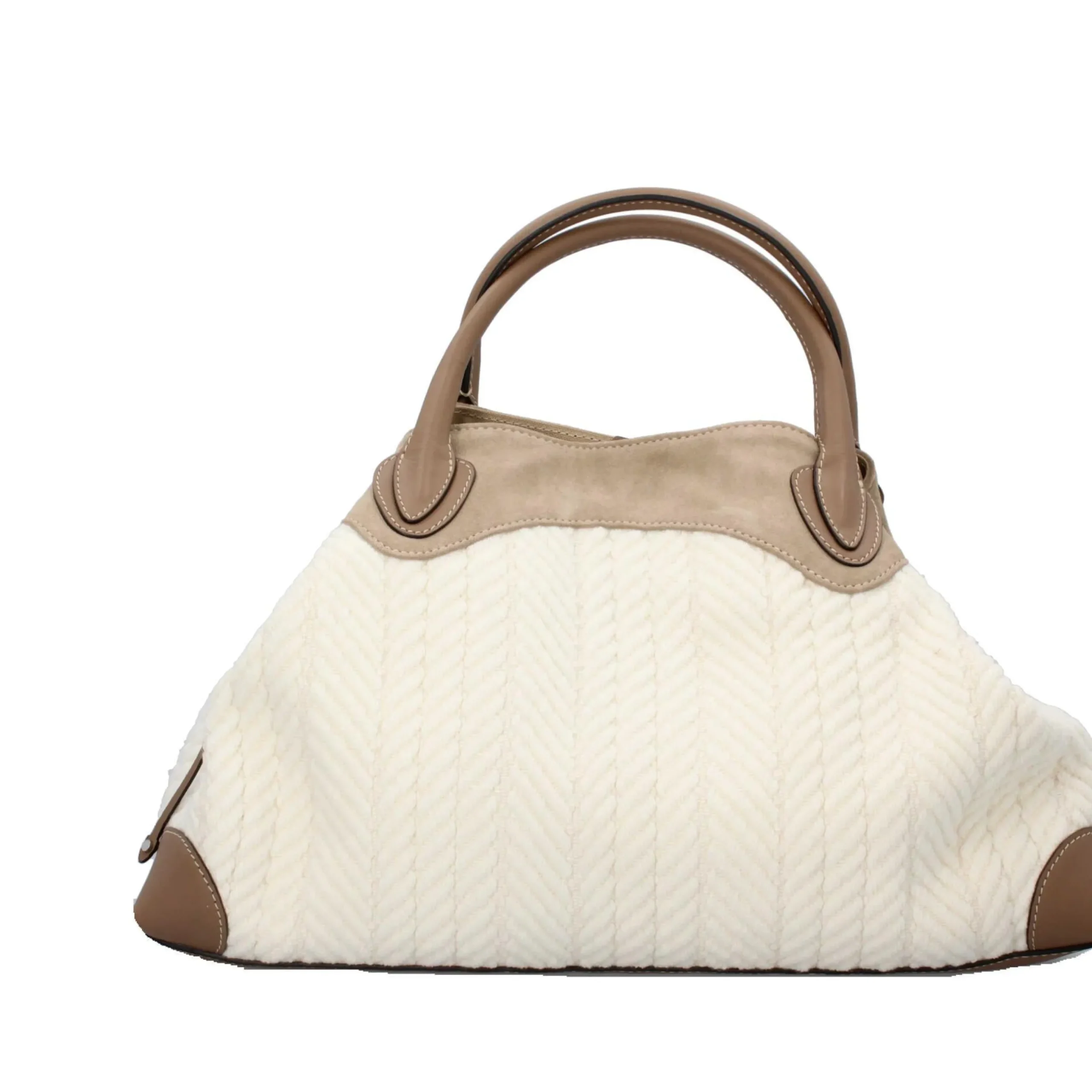 borsa_a_mano_in_camoscio__3.webp Fashion Borsa a mano in camoscio e lana Donna Borse A Mano