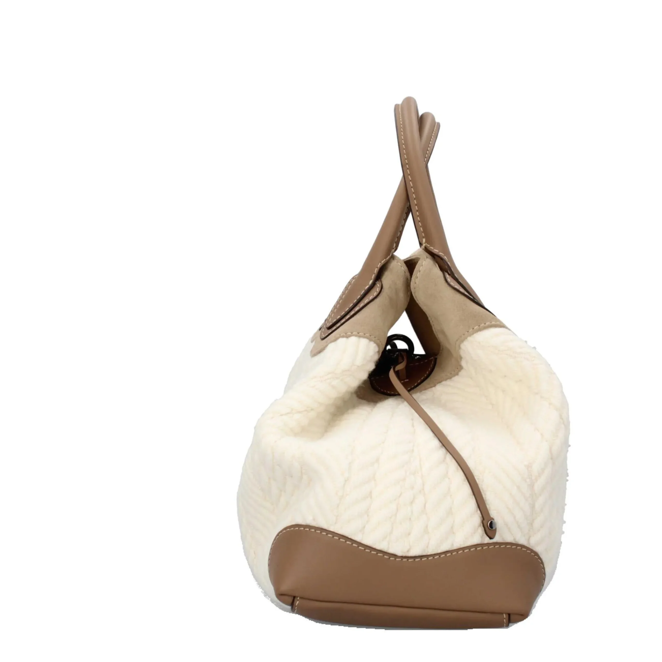 borsa_a_mano_in_camoscio__4.webp Fashion Borsa a mano in camoscio e lana Donna Borse A Mano