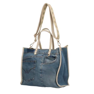 Outlet Borsa a mano in Denim Donna Borse A Mano