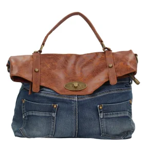 New Borsa a mano in jeans Donna Borse A Mano
