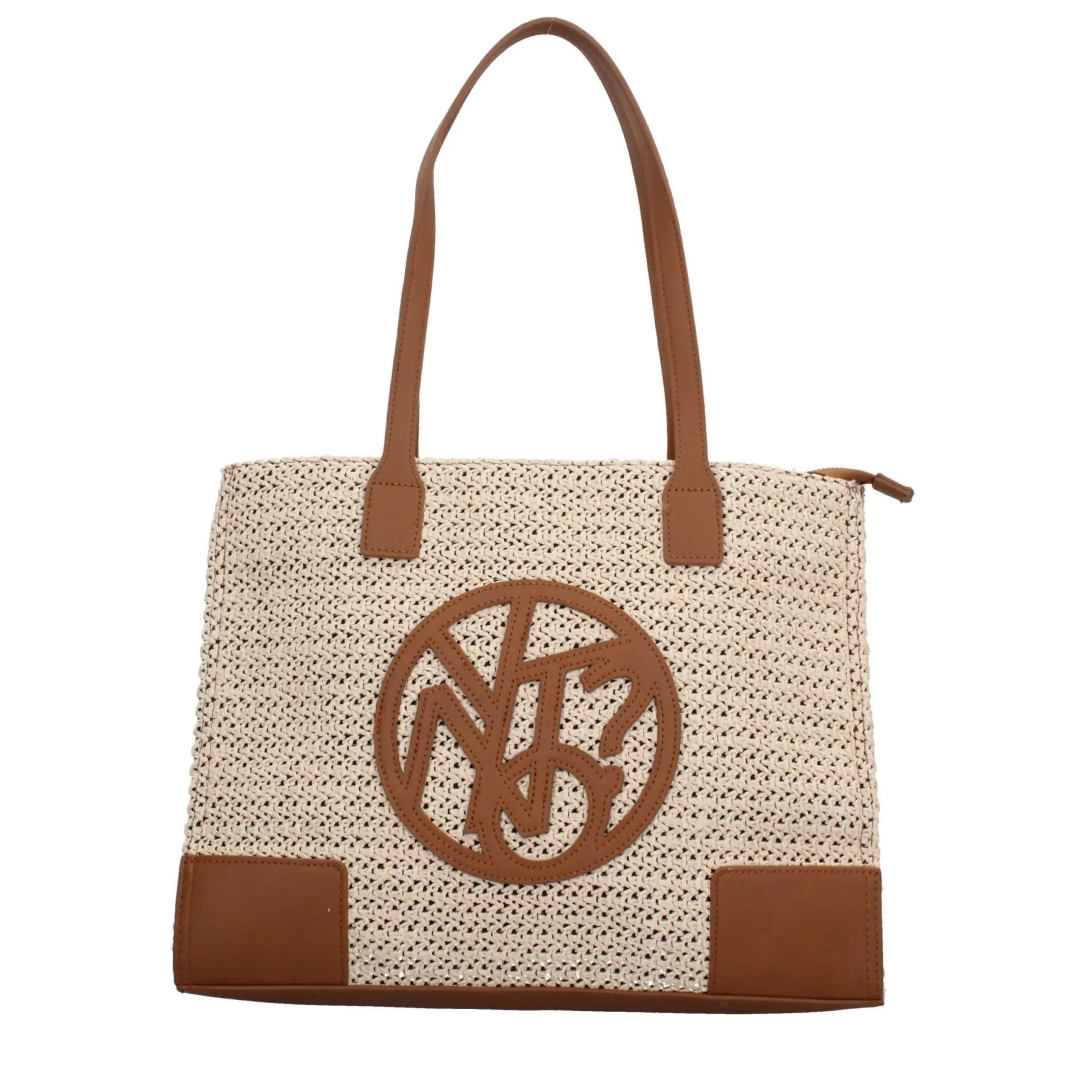 borsa_a_mano_y_not_in_tes_0.webp Clearance Borsa a mano Y Not in tessuto intrecciato con dettagli in ecopelle Donna Borse Mare