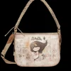 New Borsa a spalla con tracolla intrecciata e design artistico Donna Borse A Spalla