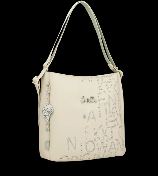 Fashion Borsa a spalla con incisioni artistiche e charm decorativo Donna Borse A Spalla