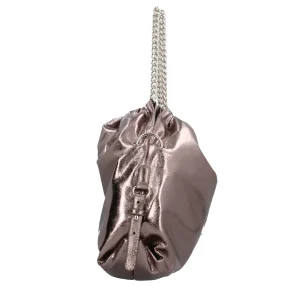 Sale Borsa a spalla con effetto lucido e manici a catena Donna Borse A Spalla