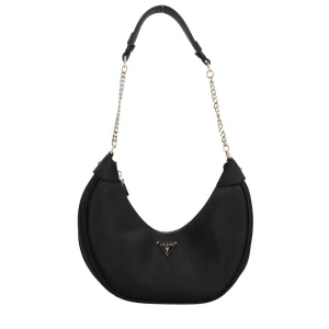Hot Borsa a Spalla con Dettagli a Catena e Logo Donna Borse A Spalla