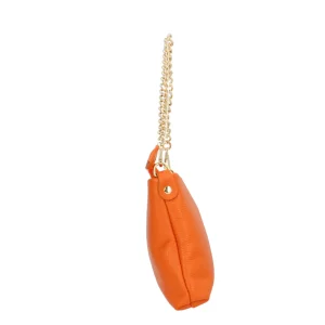Clearance Borsa a spalla in vera pelle con catena Donna Borse A Spalla