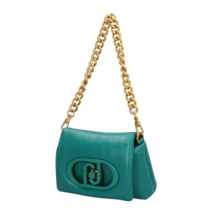 Outlet Borsa a Spalla in Pelle con Catena Donna Borse A Spalla