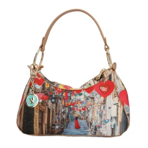 New Borsa a spalla Y Not Napoli Love Donna Borse A Tracolla