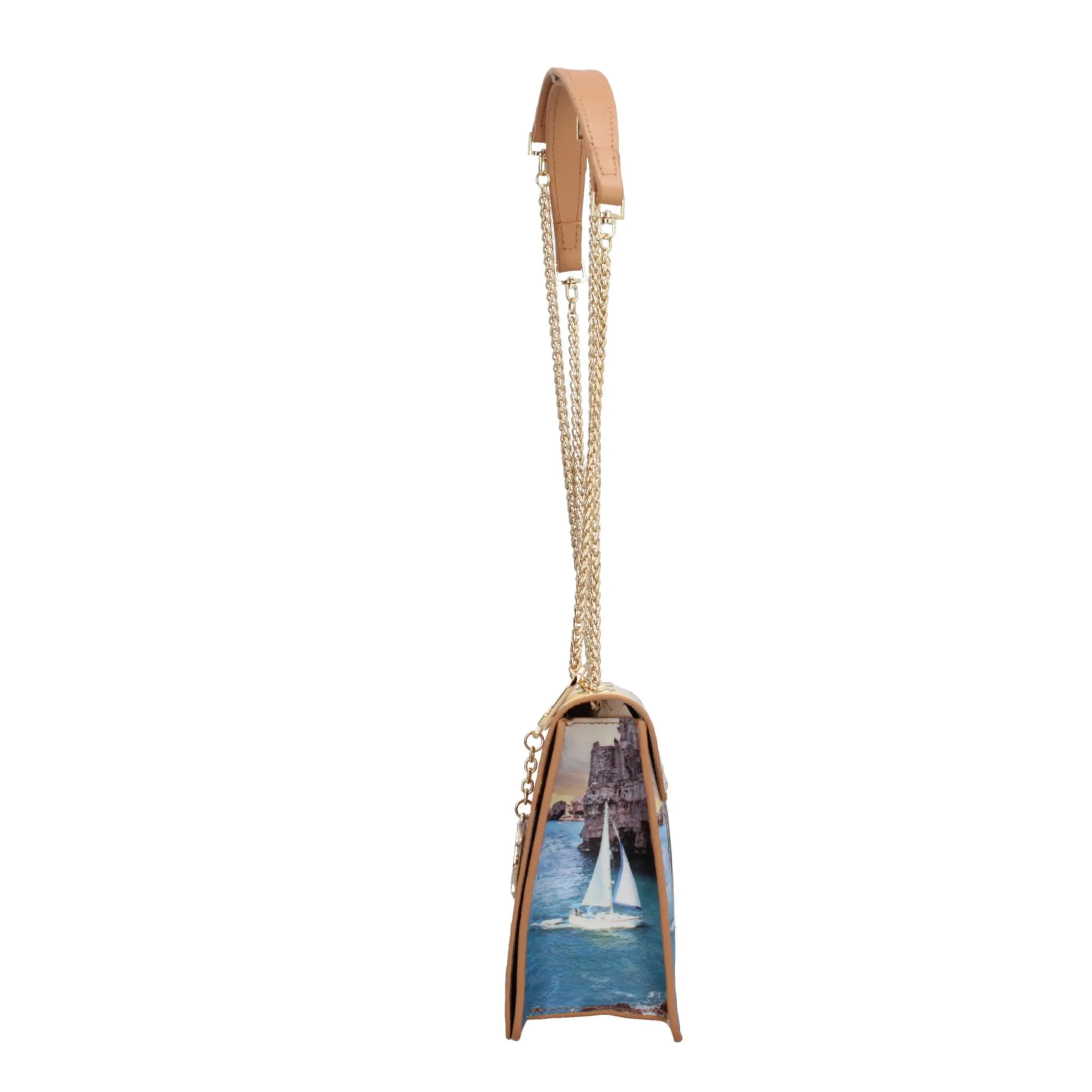 borsa_a_spalla_ynot_con_s_6.webp Discount Borsa a spalla YNot con stampa artistica e catena dorata Donna Borse A Spalla