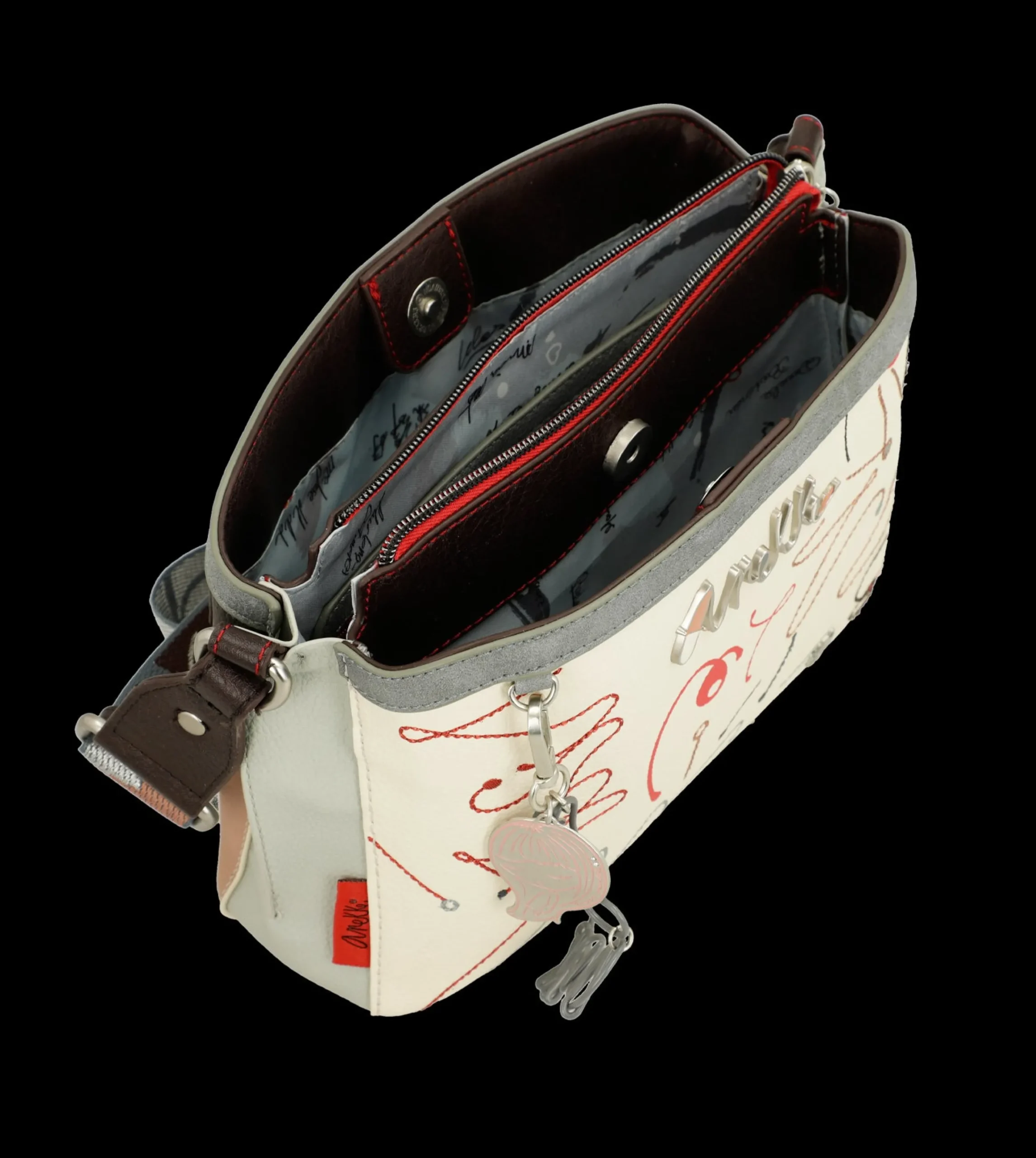 borsa_a_tracolla_anekke_c_3-1.webp Outlet Borsa a tracolla compatta con design artistico Donna Borse A Spalla