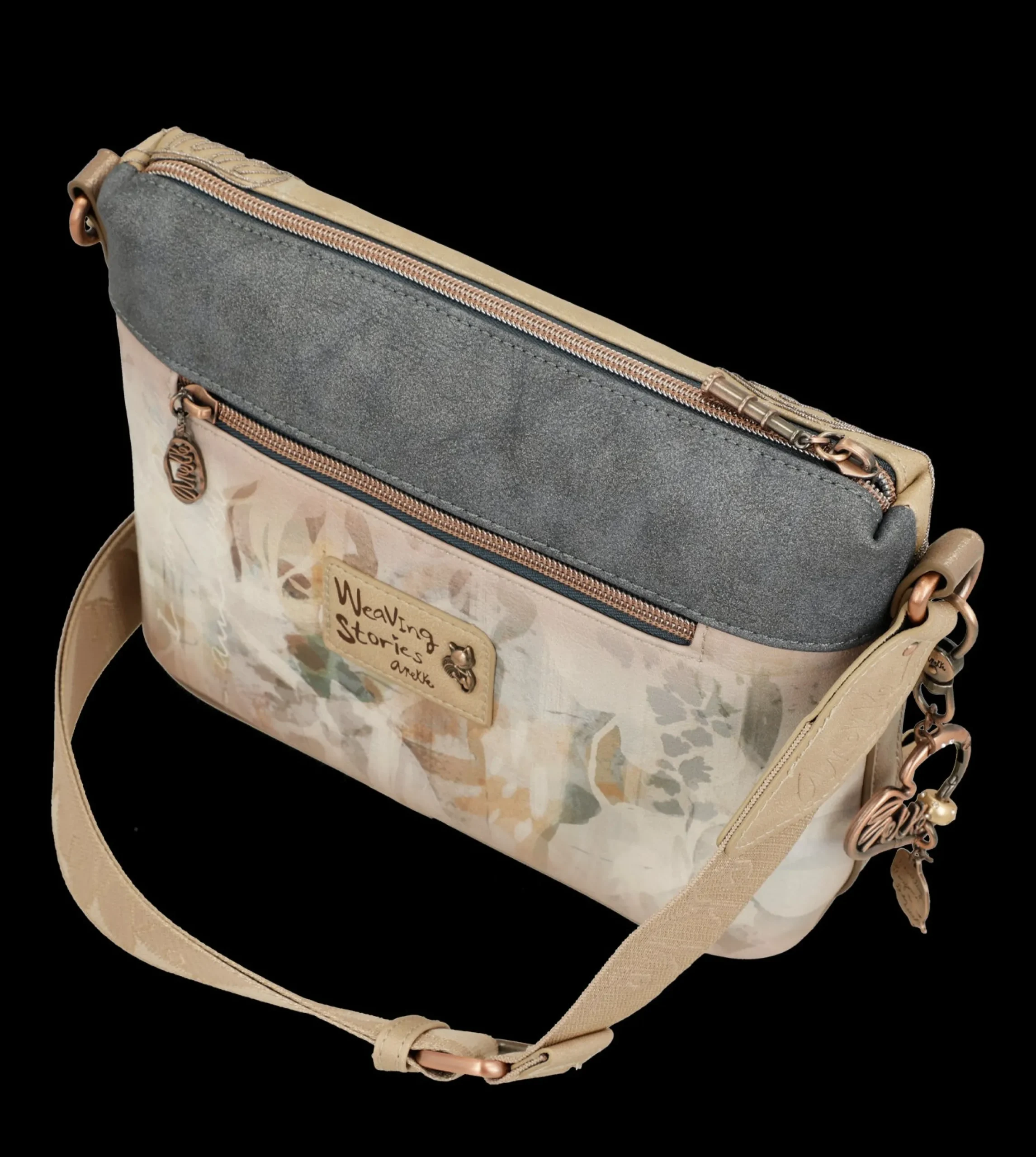 borsa_a_tracolla_anekke_c_3-6.webp Fashion Borsa a tracolla compatta ed elegante con dettagli floreali Donna Borse A Tracolla