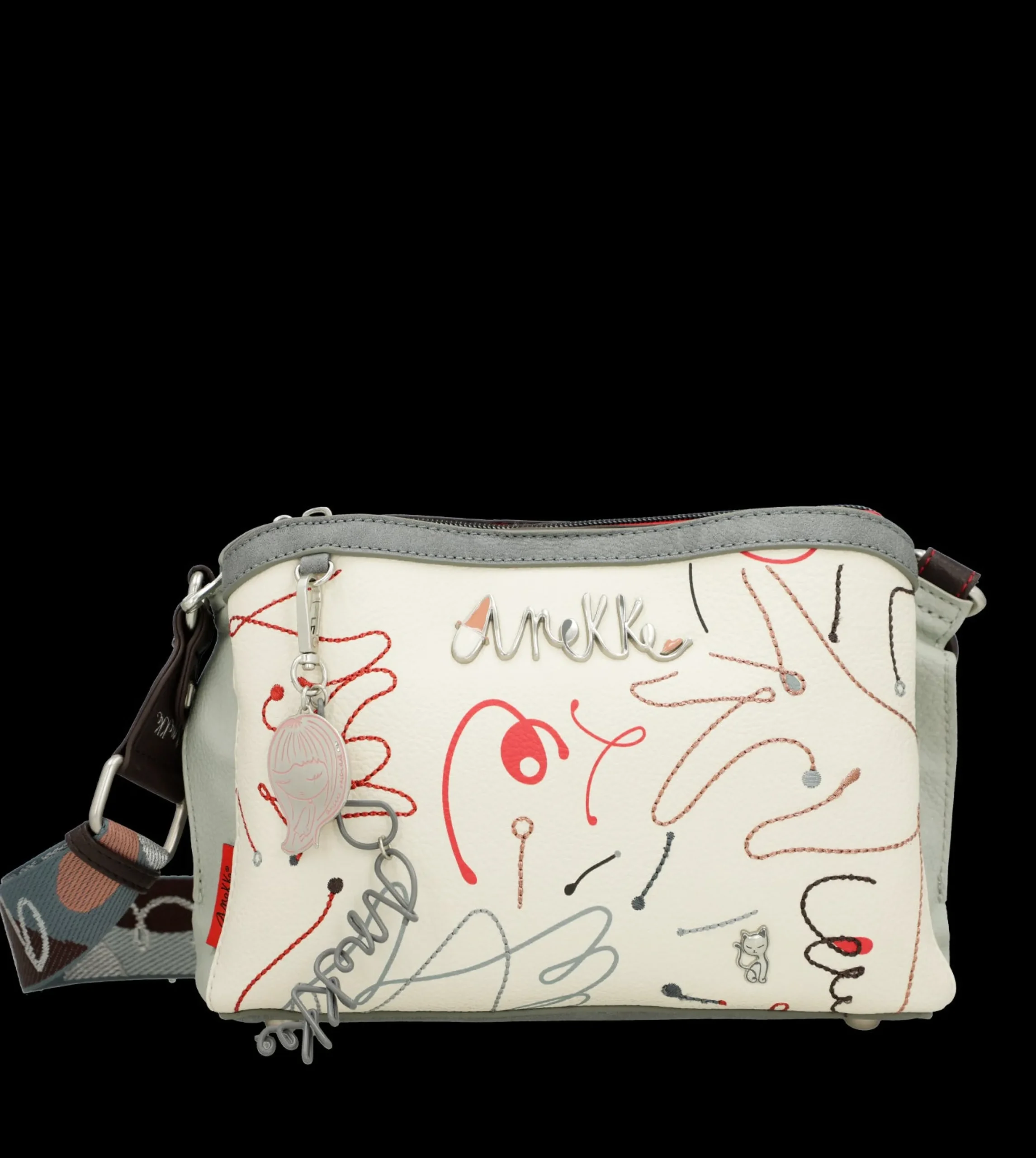 borsa_a_tracolla_anekke_c_5-1.webp Outlet Borsa a tracolla compatta con design artistico Donna Borse A Spalla