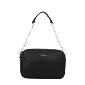 Clearance Borsa a Tracolla Chic con Catena Metallica e Logo in Rilievo Donna Borse A Tracolla