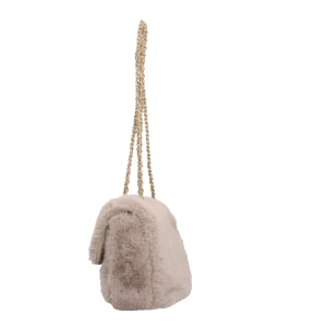 Sale Borsa a tracolla in pelliccia sintetica con catena Mimi Mua Donna Borse A Tracolla