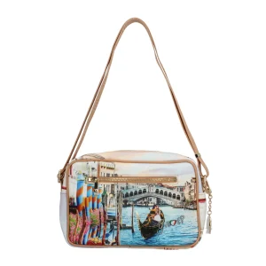 Online Borsa a tracolla YNot con stampa artistica e chiusura zip Donna Borse A Tracolla
