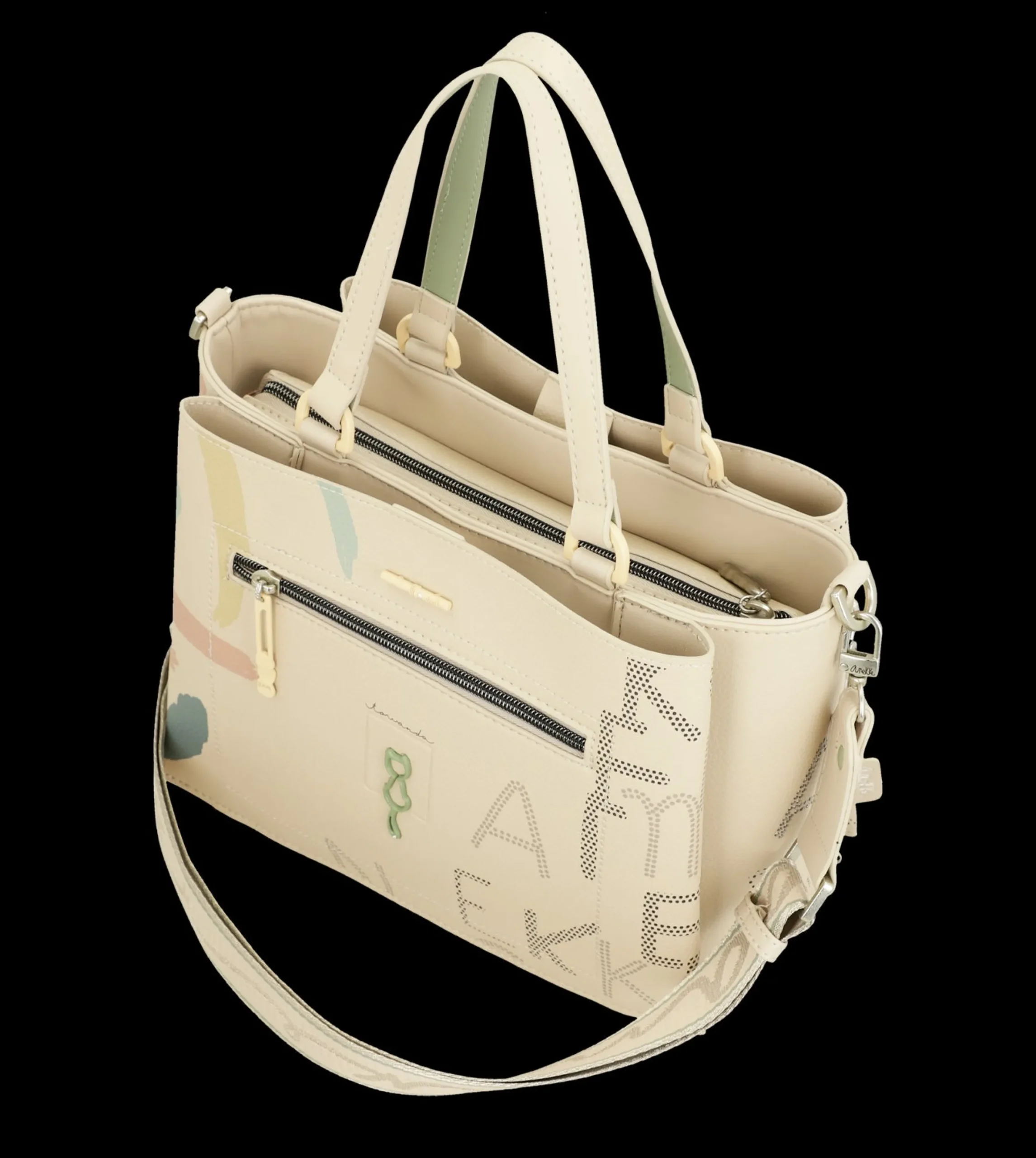borsa_anekke_a_mano_con_t_3-1.webp Hot Borsa a mano con trafori e tracolla rimovibile Donna Borse Shopping