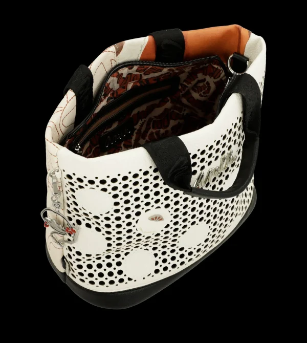 Clearance Borsa a mano con trafori e tracolla regolabile Donna Borse A Mano