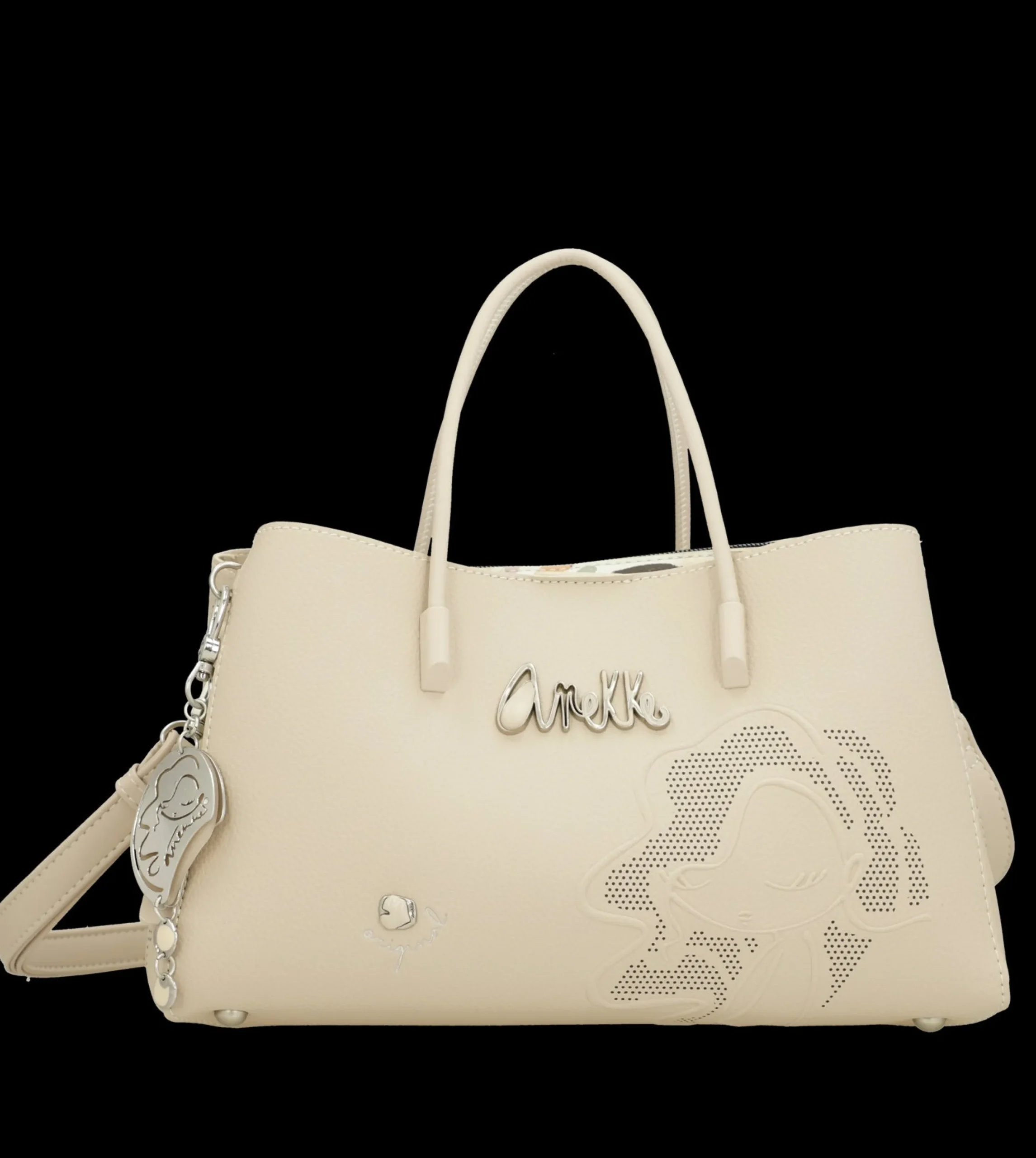 borsa_anekke_con_decorazi_0.webp Discount Borsa con decorazioni traforate e tracolla removibile Donna Borse A Mano