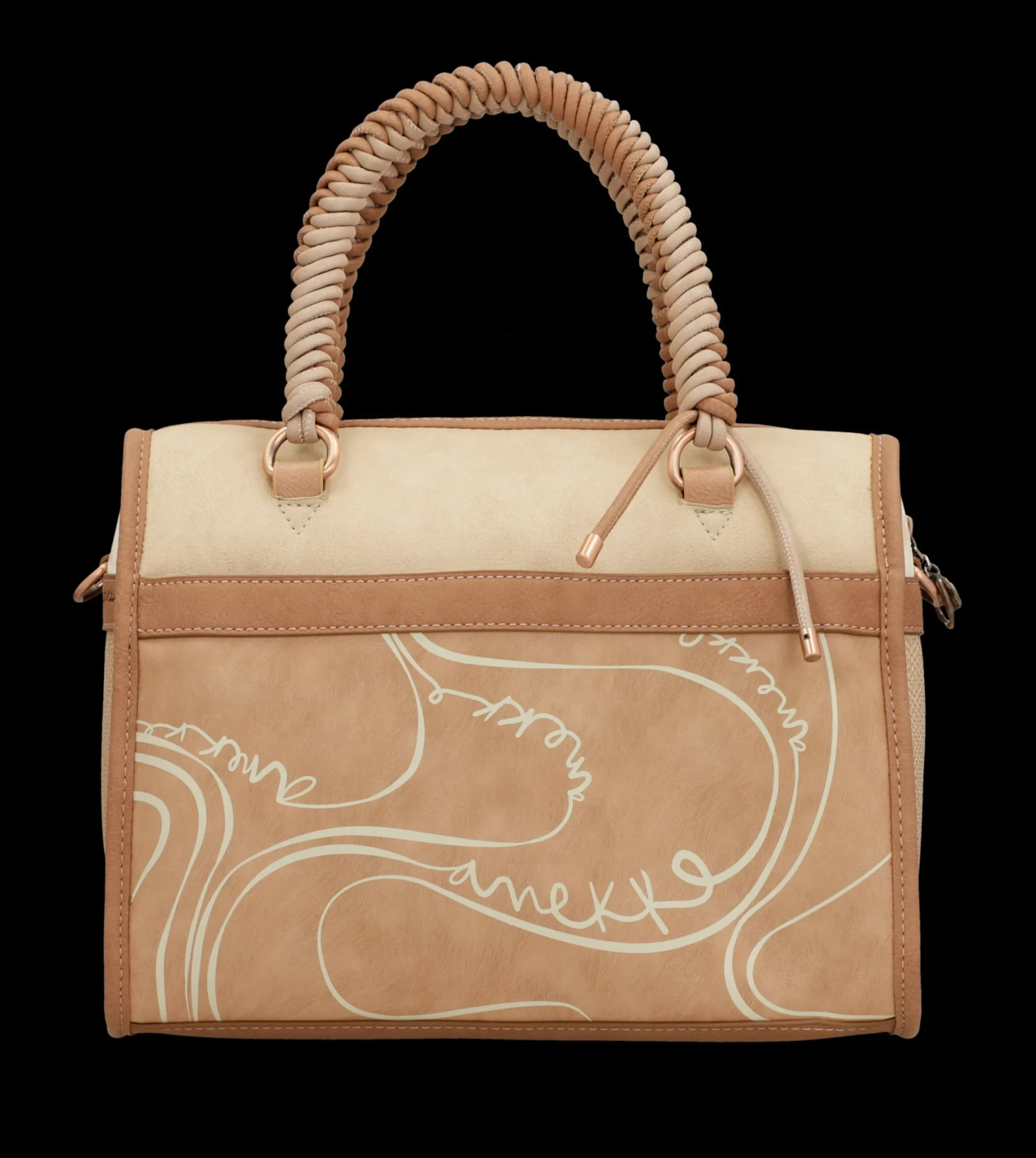 borsa_anekke_con_manici_i_3.webp Fashion Borsa con manici intrecciati e design romantico Donna Borse A Mano