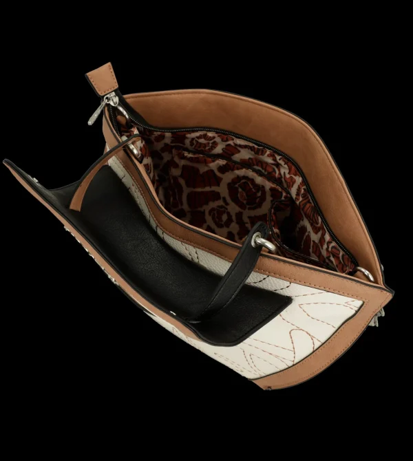 New Borsa con patta e stampa ispirata alla danza Donna Borse Shopping
