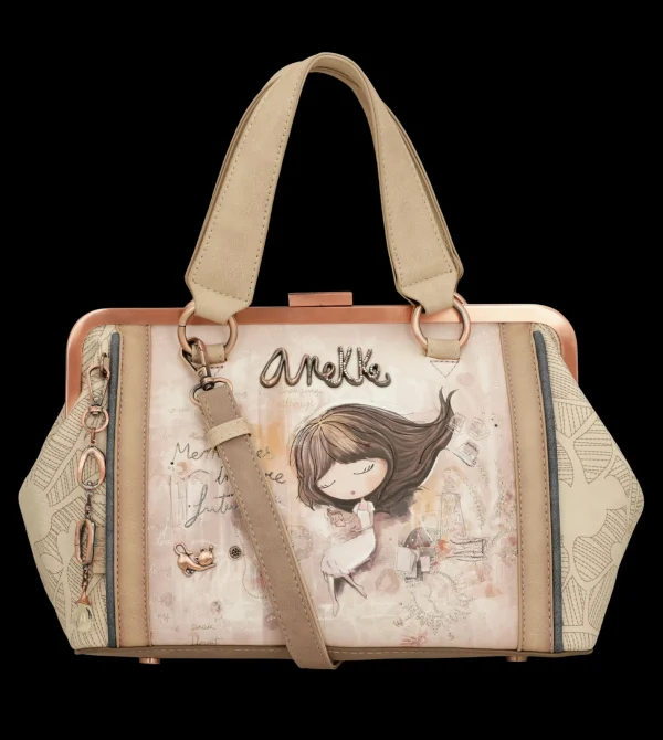 New Borsa elegante e romantica con dettagli artistici Donna Borse A Mano