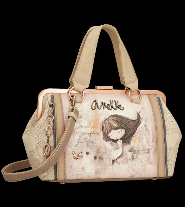 New Borsa elegante e romantica con dettagli artistici Donna Borse A Mano
