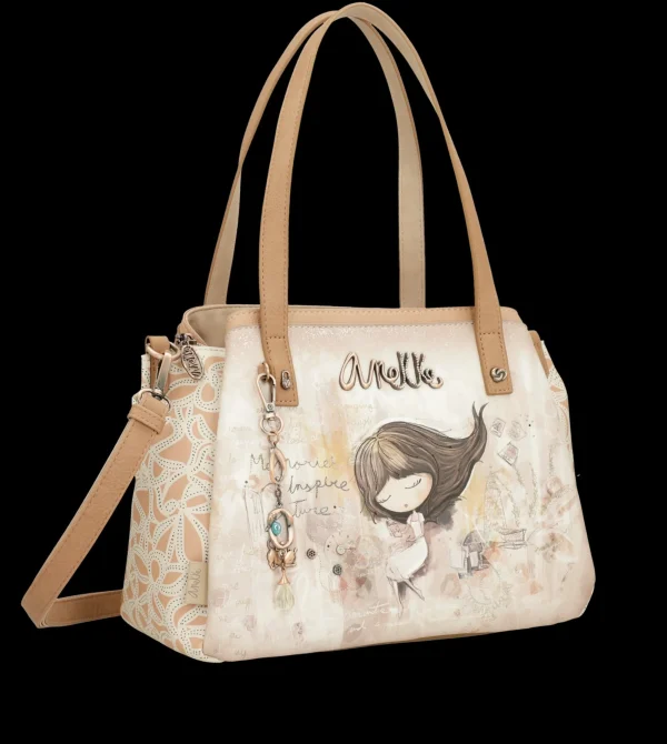 Clearance Borsa elegante e versatile con doppio manico e tracolla Donna Borse A Spalla