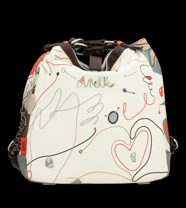 Outlet Borsa versatile con doppio utilizzo e design artistico Donna Borse A Spalla