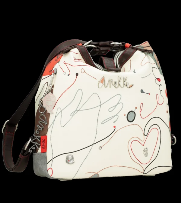 Outlet Borsa versatile con doppio utilizzo e design artistico Donna Borse A Spalla