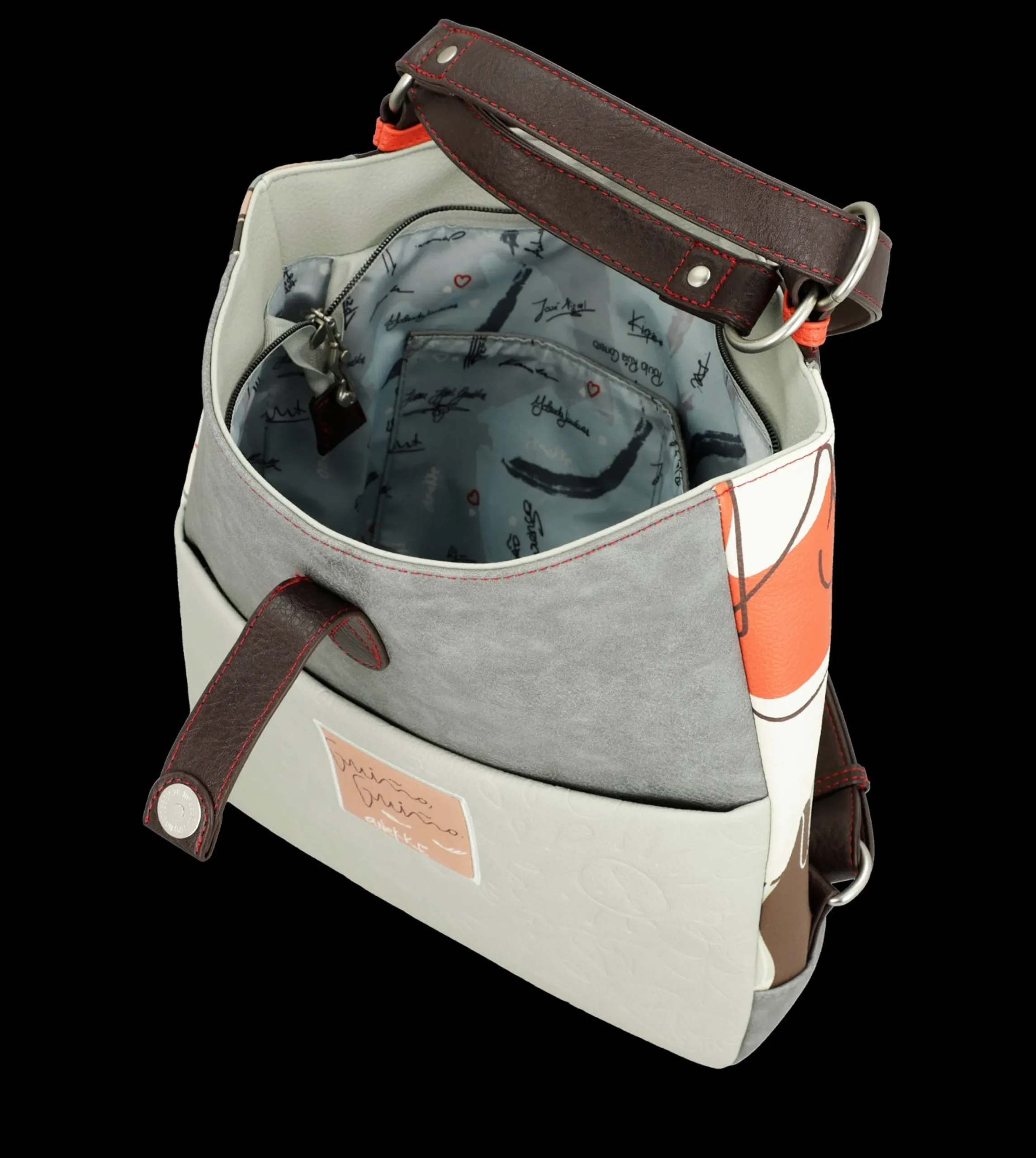 borsa_anekke_versatile_co_4.webp Outlet Borsa versatile con doppio utilizzo e design artistico Donna Borse A Spalla