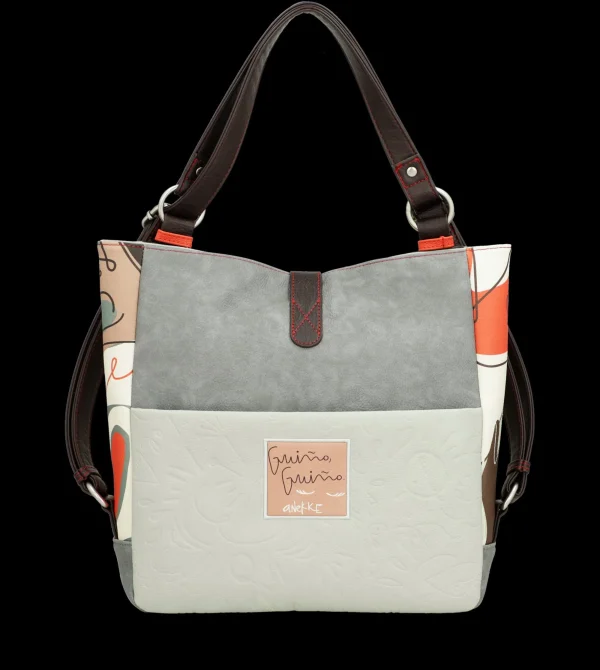 Outlet Borsa versatile con doppio utilizzo e design artistico Donna Borse A Spalla