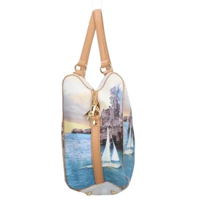 Discount Borsa bauletto YNot con stampa artistica e tracolla regolabile Donna Borse A Mano