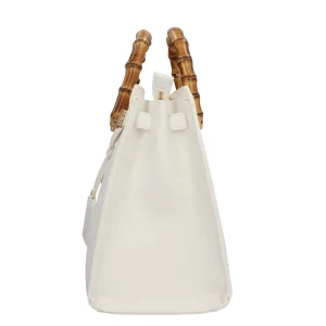Fashion Borsa Donna con Manico Bamboo e Design Elegante Donna Borse A Mano