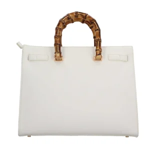 Fashion Borsa Donna con Manico Bamboo e Design Elegante Donna Borse A Mano