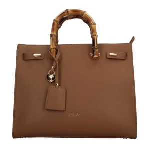 Fashion Borsa Donna con Manico Bamboo e Design Elegante Donna Borse A Mano