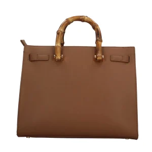 Fashion Borsa Donna con Manico Bamboo e Design Elegante Donna Borse A Mano