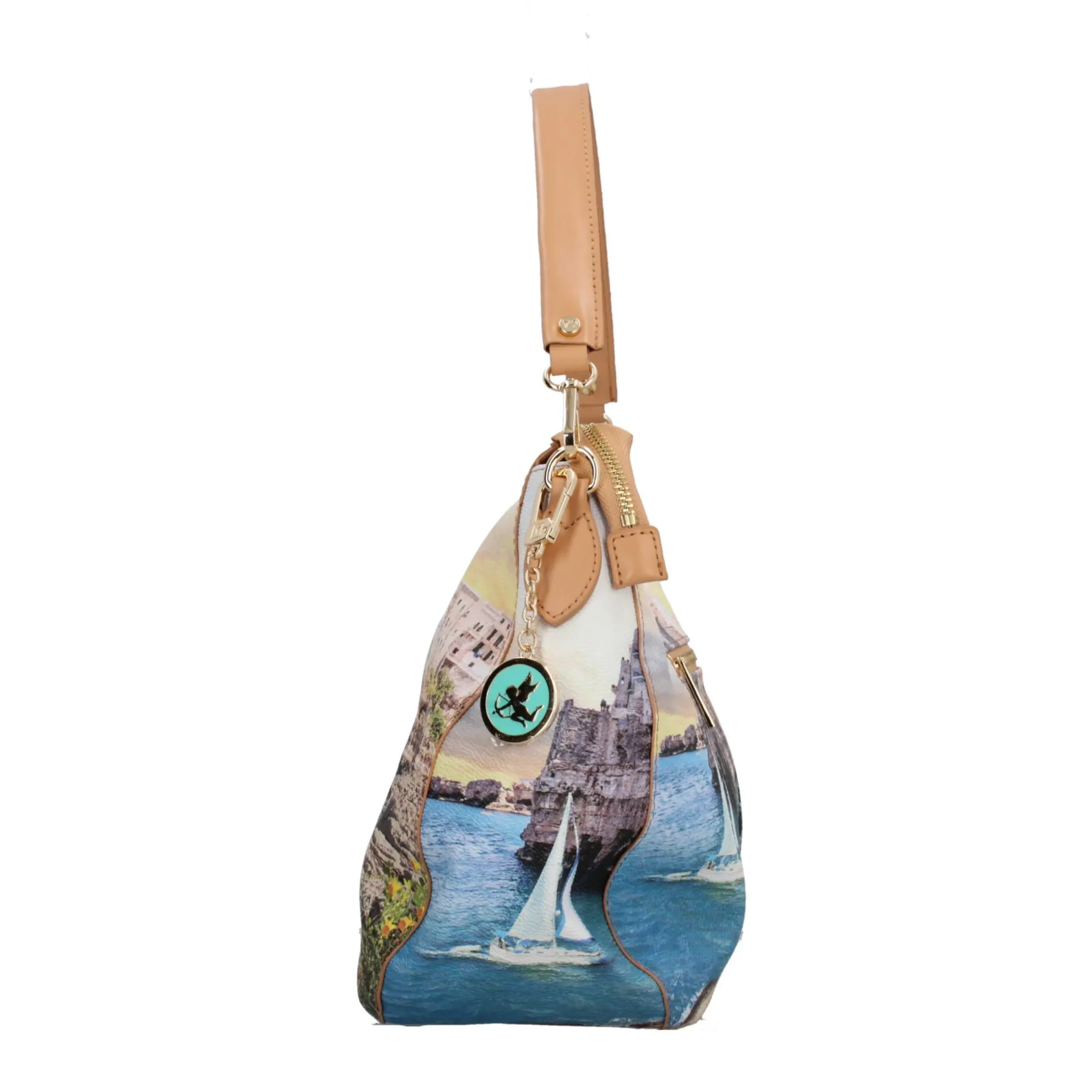 borsa_hobo_ynot_con_stamp_6.webp Fashion Borsa hobo YNot con stampa artistica e manico removibile per un look versatile Donna Borse Shopping