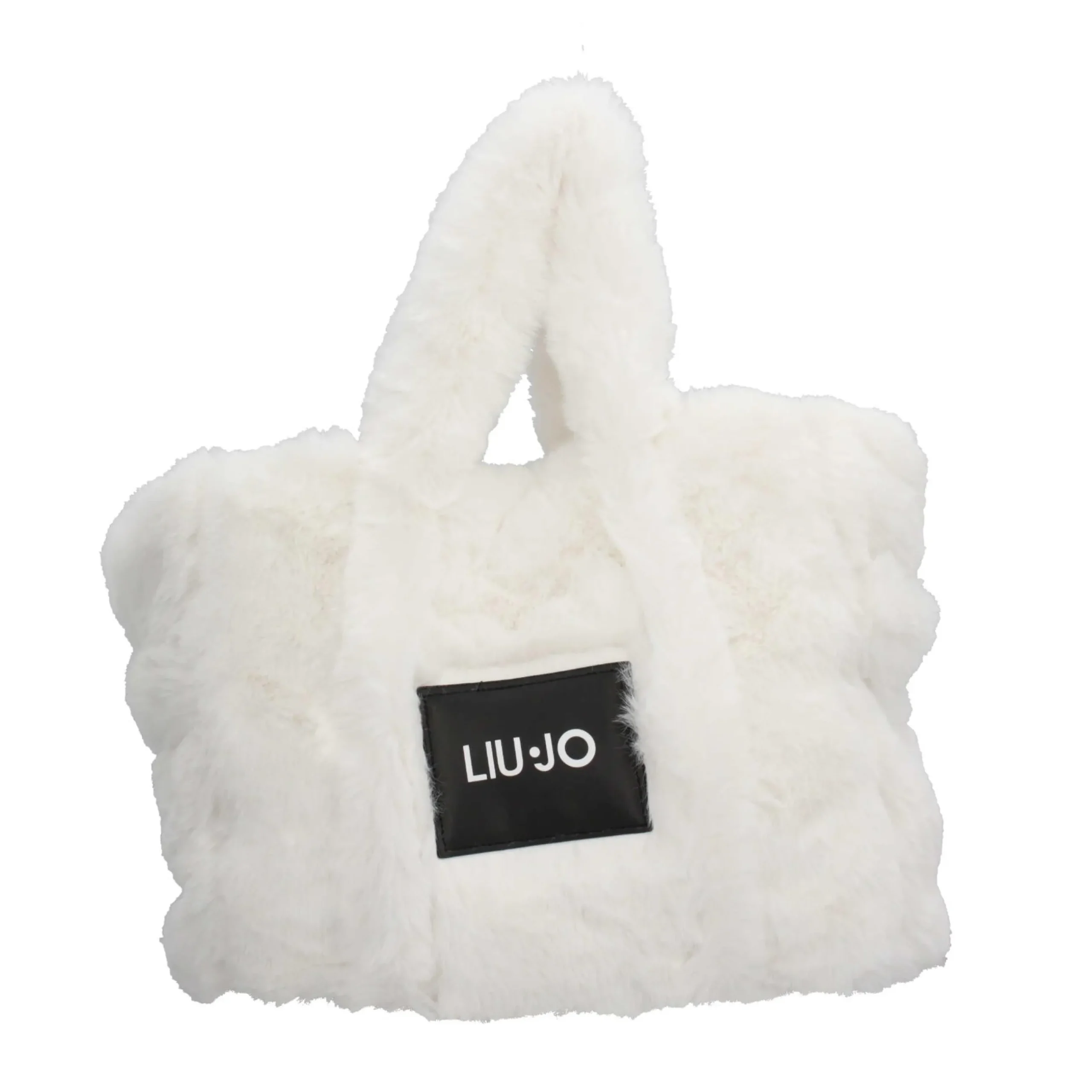 borsa_in_ecopelliccia_con_0.webp Best Borsa in eco-pelliccia con logo applicato di Donna Borse A Spalla