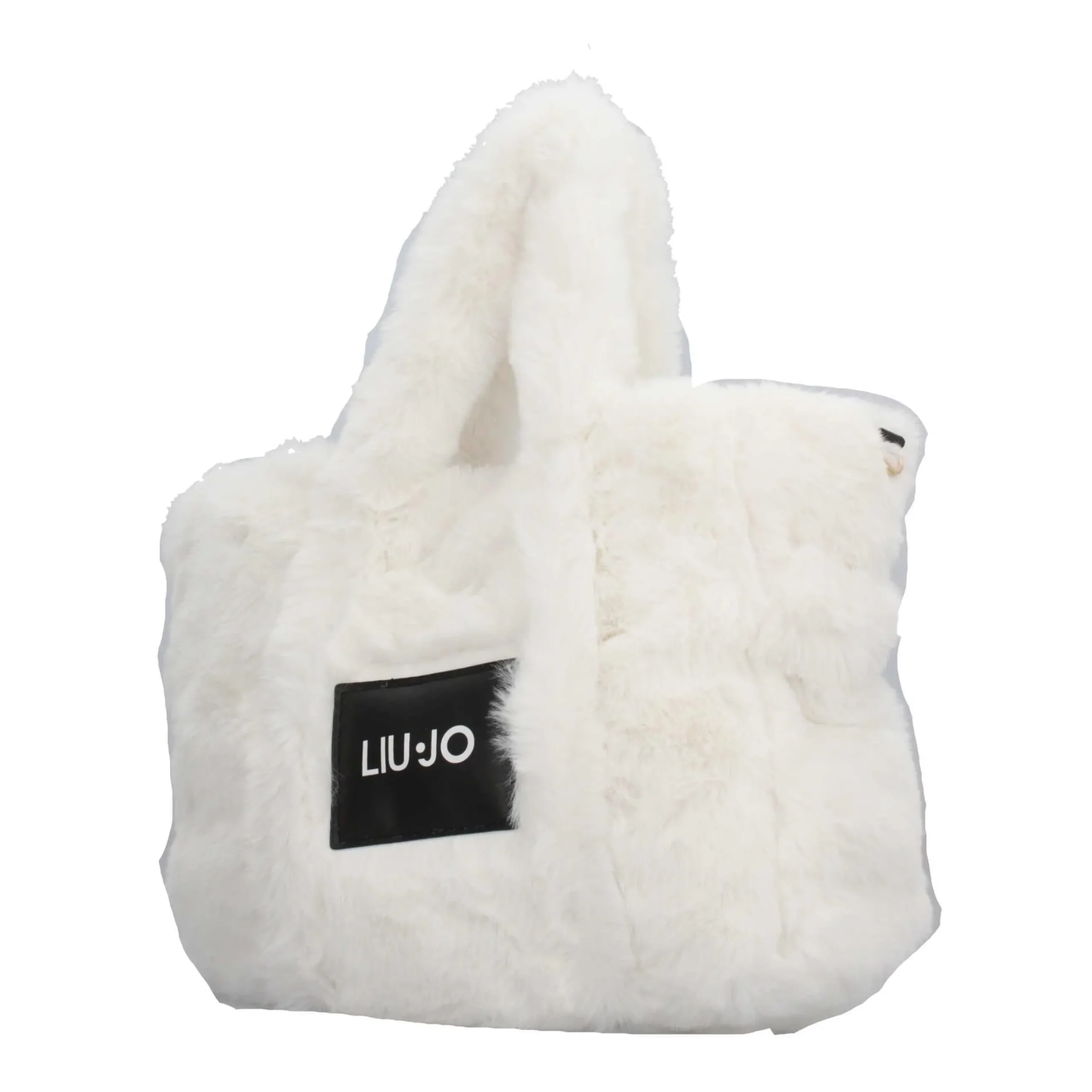 borsa_in_ecopelliccia_con_1.webp Best Borsa in eco-pelliccia con logo applicato di Donna Borse A Spalla